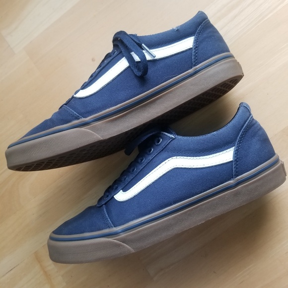 Vans Old Skool Navy Blue Gum Sole 